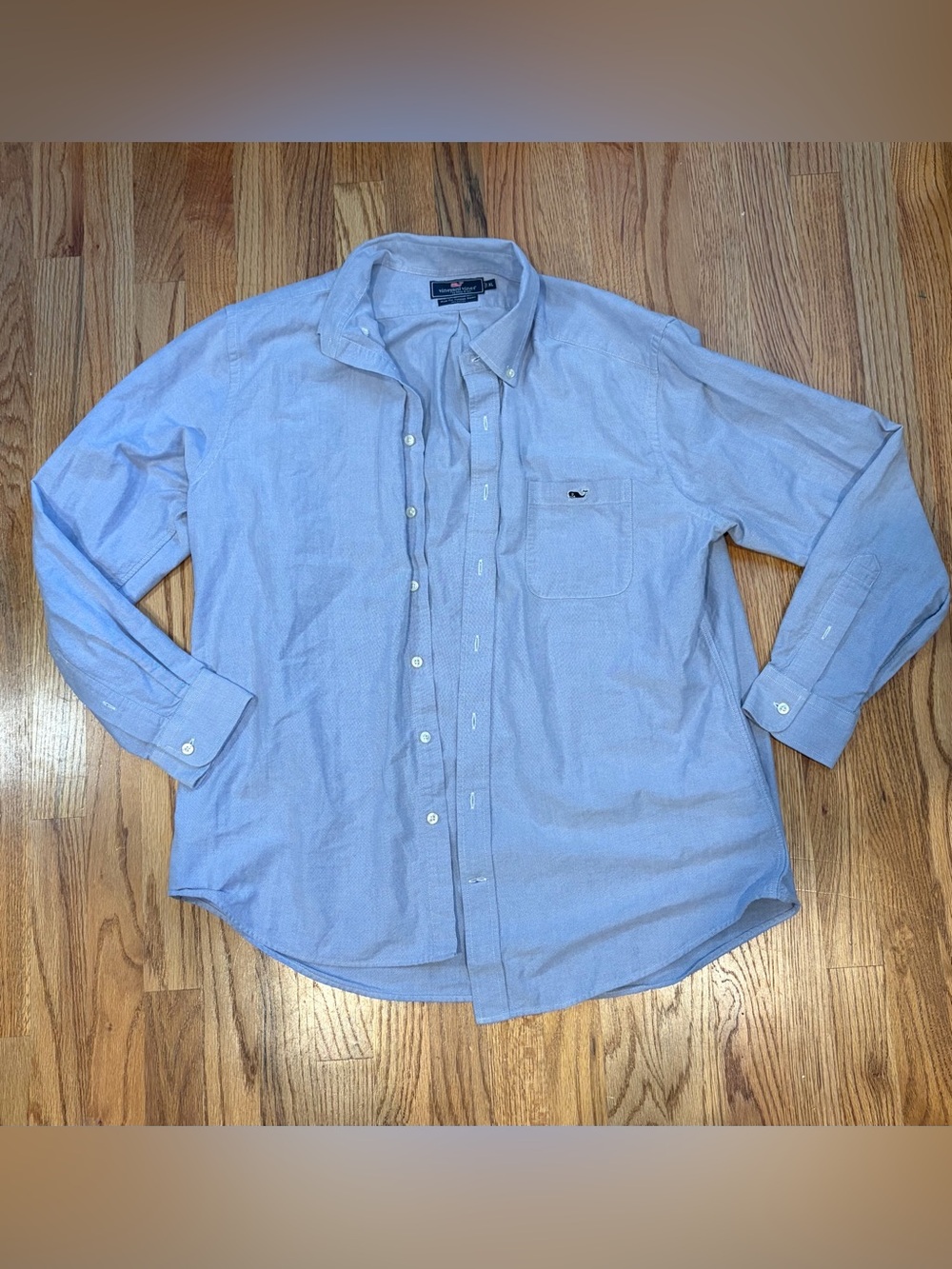 Vineyard Vines Pale Blue Button-Down 100% cotton Oxford Shirt